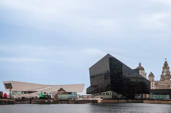 A photograph of RIBA along Liverpool's waterfront